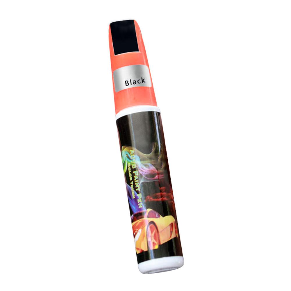 Reparación de Pintura de automóviles, bolígrafo reparador para arañazos, lápiz táctil de pintura roja, negra, blanca, plateada y gris: Black