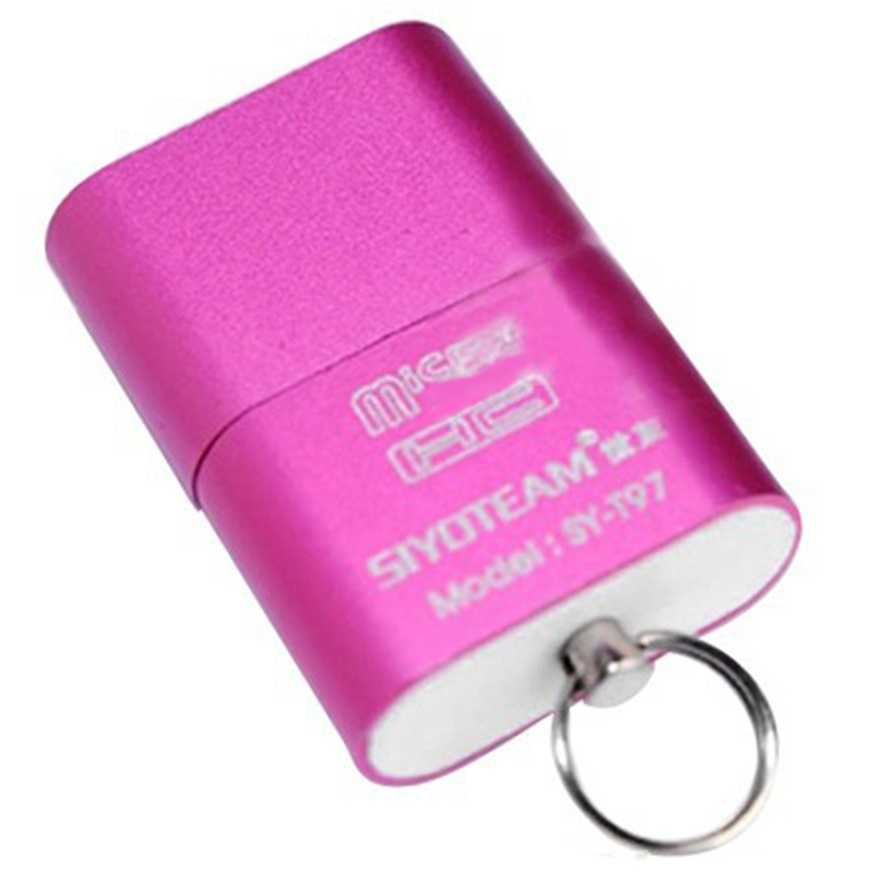 Hoge snelheid usb 2.0 micro sd tf geheugenkaartlezer adapter lichtgewicht draagbare mini geheugenkaartlezer