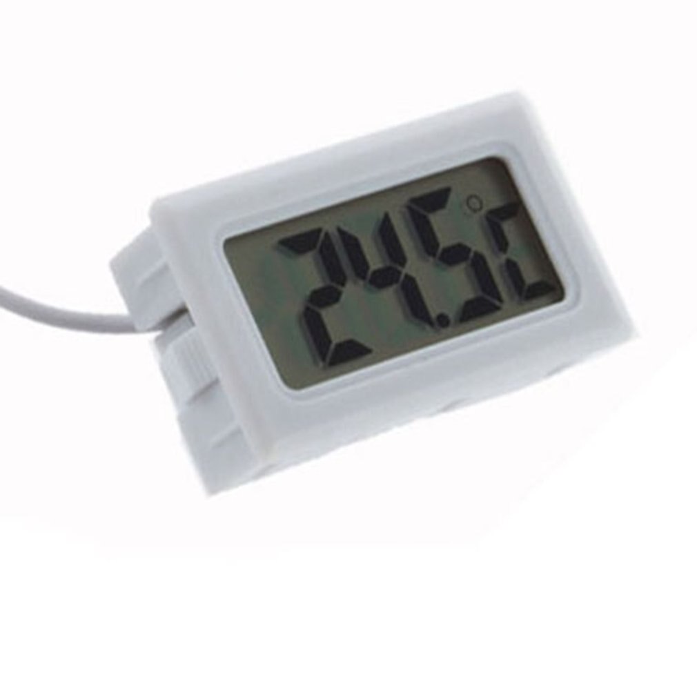 Auto Termometro Auto Ornamenti Display LCD Orologio Digitale Auto-Styling Temperatura Tester del Calibro Per Serbatoio di Pesce Frigorifero