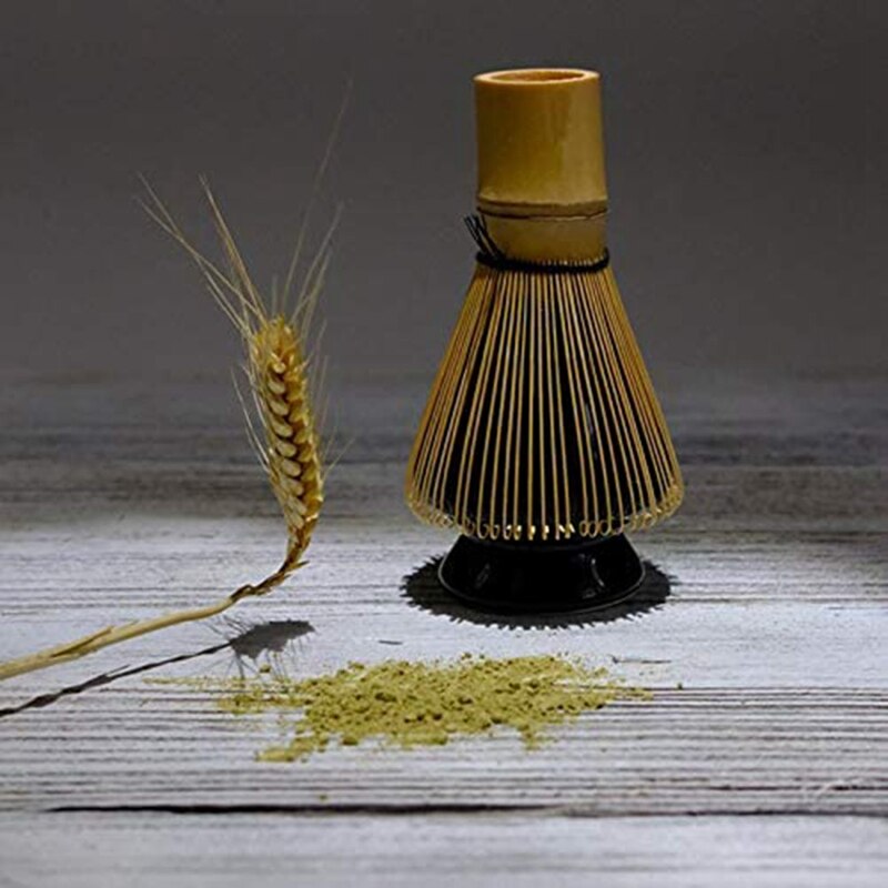 Matcha Whisk Set Bamboo Matcha Tea Set 100 Prong Matcha Whisk (Chasen), Traditional Scoop, Matcha Whisk Holder