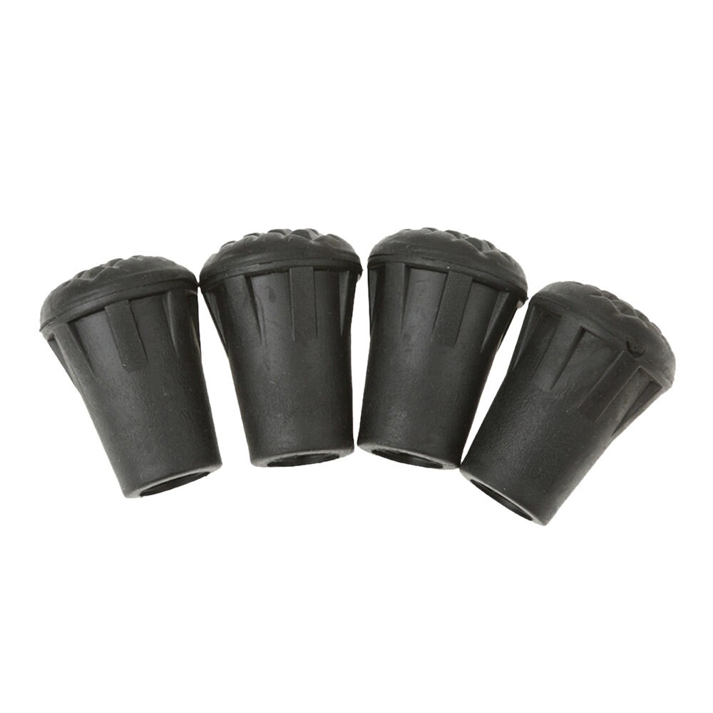 4 stk trekking stang gummi spiss nordisk stokk stokk klatre erstatning alpenstock utendørs leir fottur beskytter lokk Tips: En