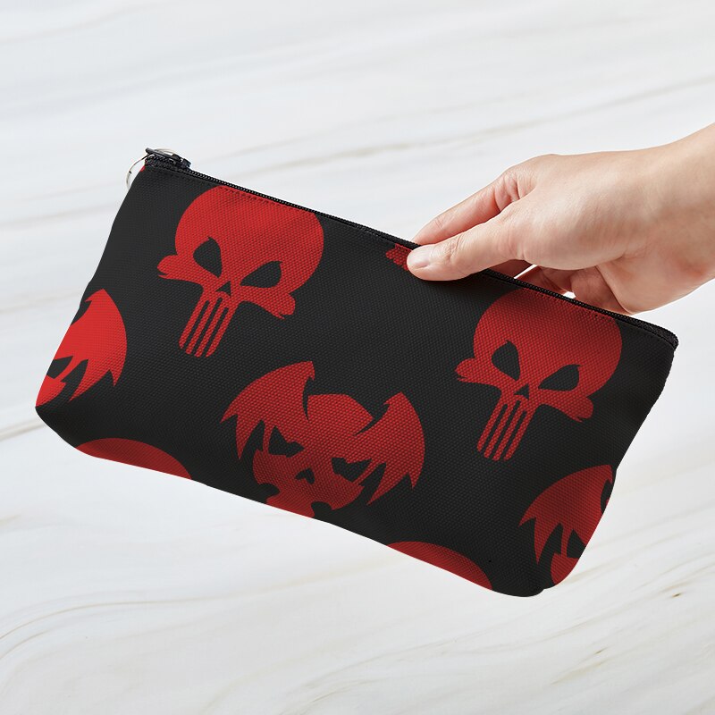 Skull Print Vrouwen Outdoor Opbergtas Toiletartikelen Organiseren Cosmetische Tas Draagbare Rits Vrouwelijke Reizen Make Up Gevallen: Style5