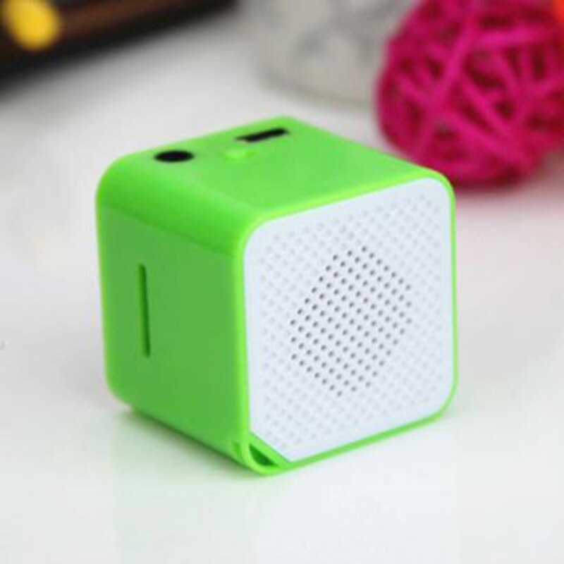Mini Size Portable Anti-electromagnetic Interference Music Player MP3 Cube Shape Audio Player Support TF Card Speaker