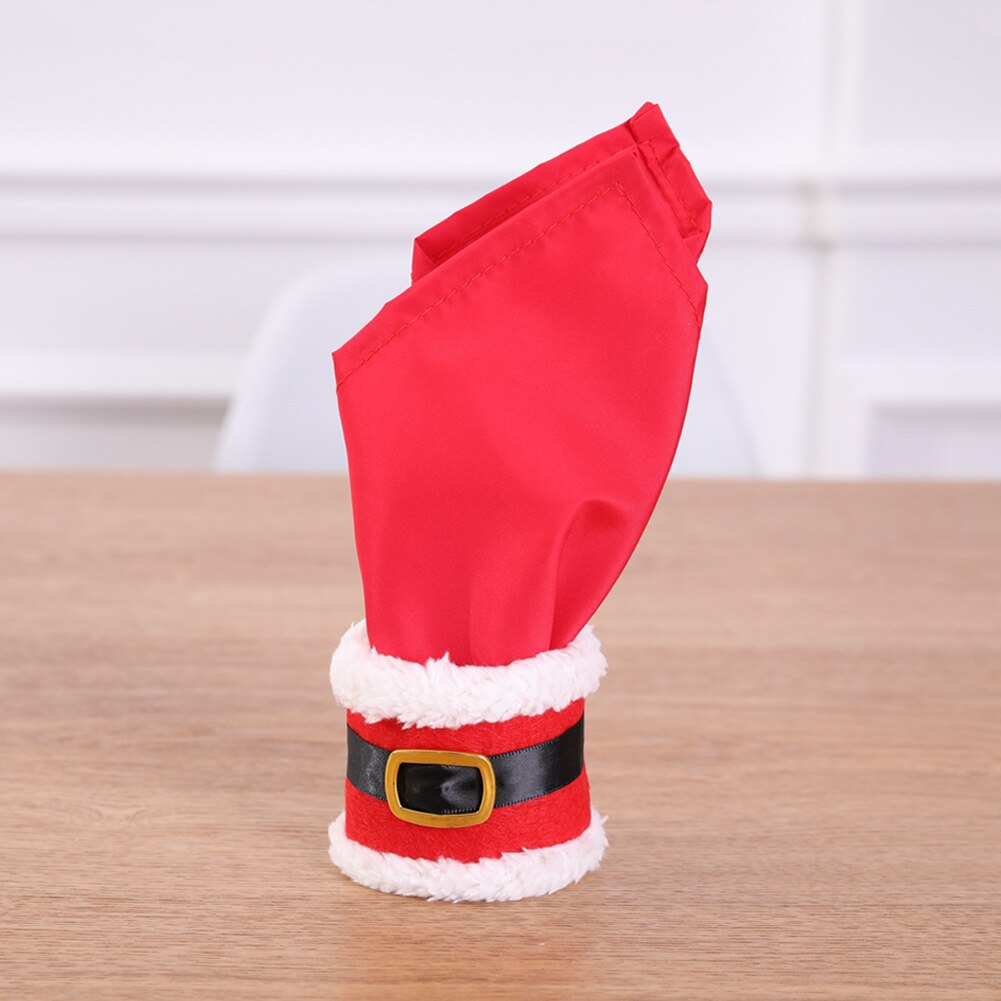 4Pcs Napkin Ring Holders Banquet Dinner Table Christmas Ornament Santa Claus Party Decor Rond de serviette BDF99