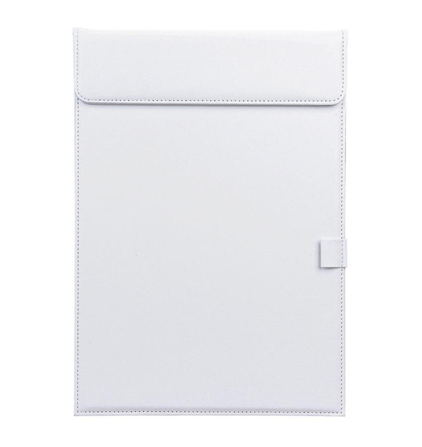 Office Leather Clipboard Document Folder Signature Folder Board Writing Pad US Letter / A4 Size Files Keeper Board: White