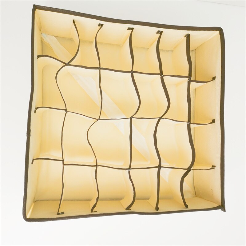 Ondergoed Divider Opbergdozen Lade Lidded Closet Organizer Ropa Interieur Organizador Voor Stropdassen Sokken Shorts Bra Organizador: TwentyFourGrid