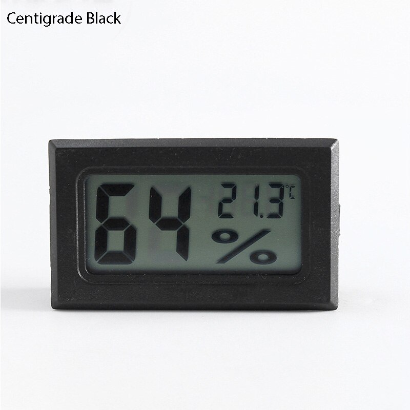 Reptile Supplies Barometer 1Pcs Wireless Mini Equipment Thermometer Square LCD Black/White Electronic Digital Temperature: Centigrade Black