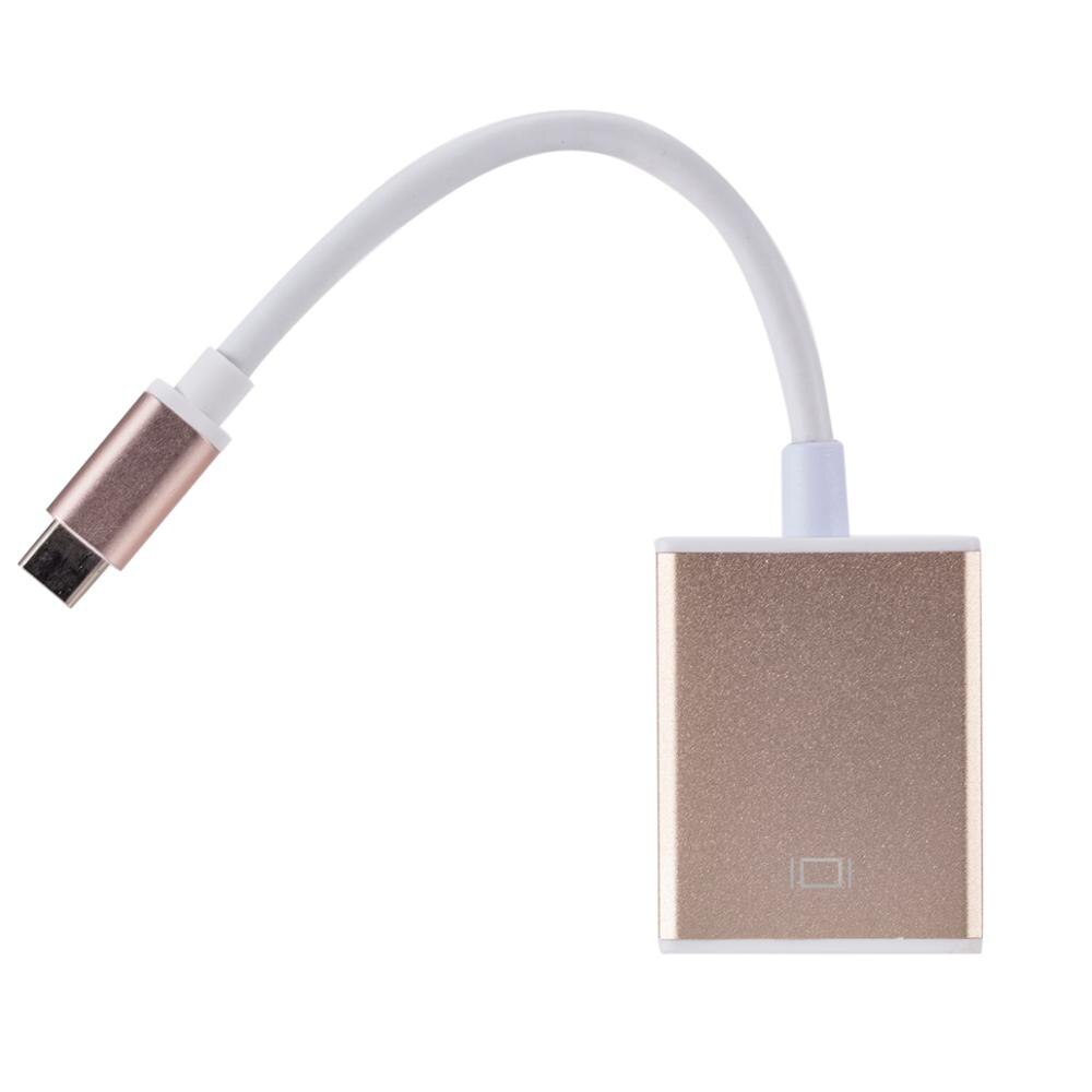 Grwibeou Usb C Naar Hdmi Adapter Kabel Usb 3.1 Thunderbolt 3 Naar Hdmi Iphone Usb-C Naar Hdmi Switch kabel Converter Voor Type C Apparaat: Goud