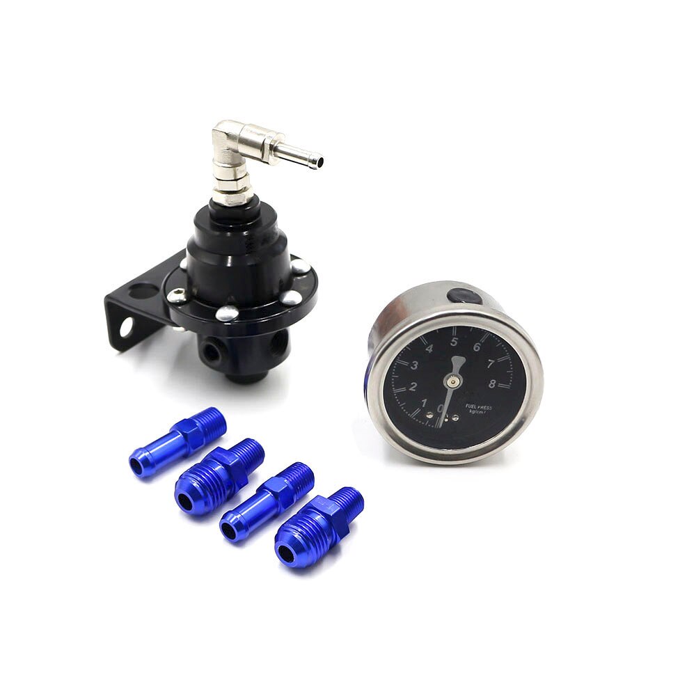 CNSPEED Hight Universal Adjustable Fuel Pressure Regulator Adjustable Fuel Pressure Control without logo YC100332: Black