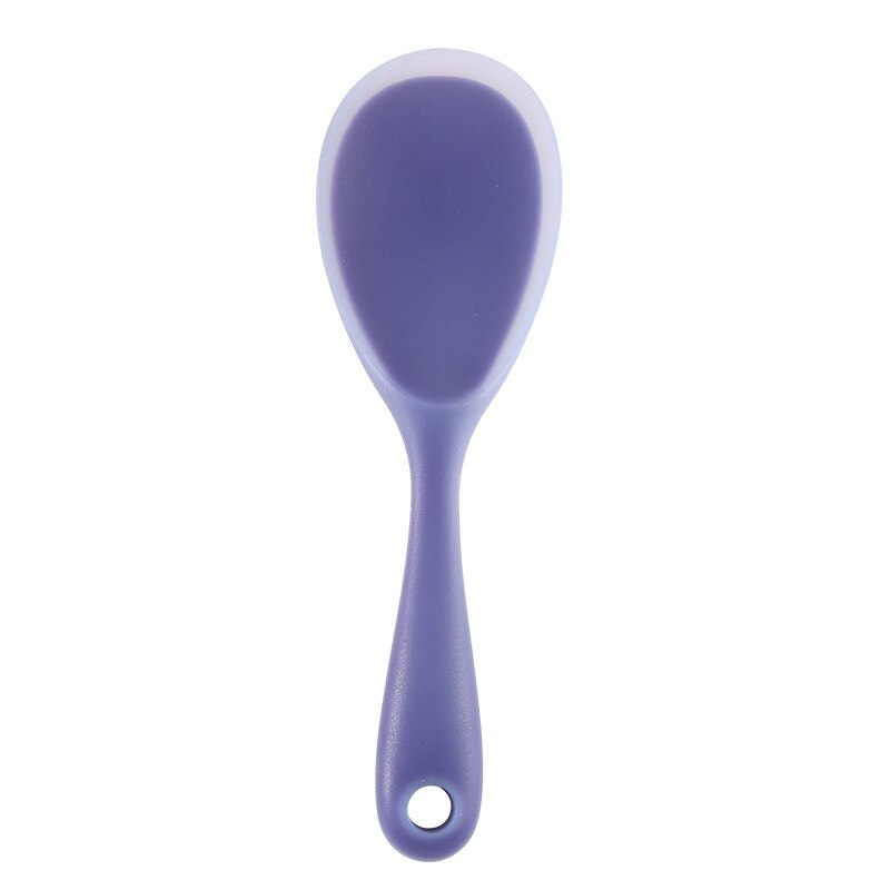 ANAEAT 1 piece of food grade heat resistant silicone rice spoon sushi spoon kitchen baking tool: Purple