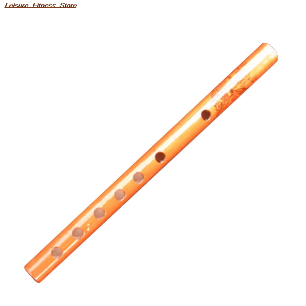 1Pc Chinese Traditional 6 Holes Bamboo Flute Vertical Flute Clarinet Student Musical Instrument Wooden Color