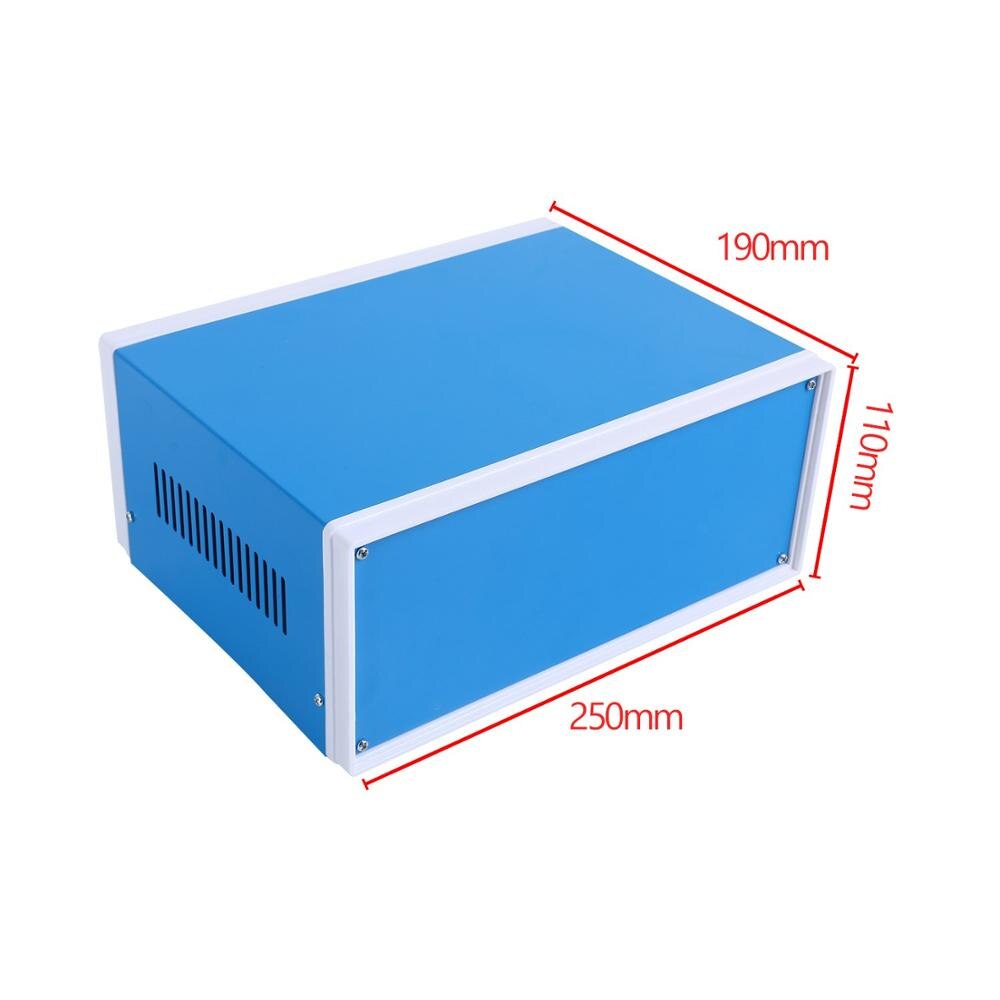 Metal Blue Project Junction Box Enclosure Case Electronic Iron DIY Enclosure Box,Project Case enclosures for electronics: 110x250x190