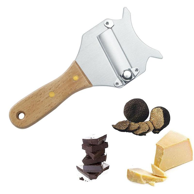 Truffel Cutter Met Staal Houten Handvat Truffel Cutter Met Dessert Palissander Keukenmes Gadget Wave Handvat Blade Z2N9