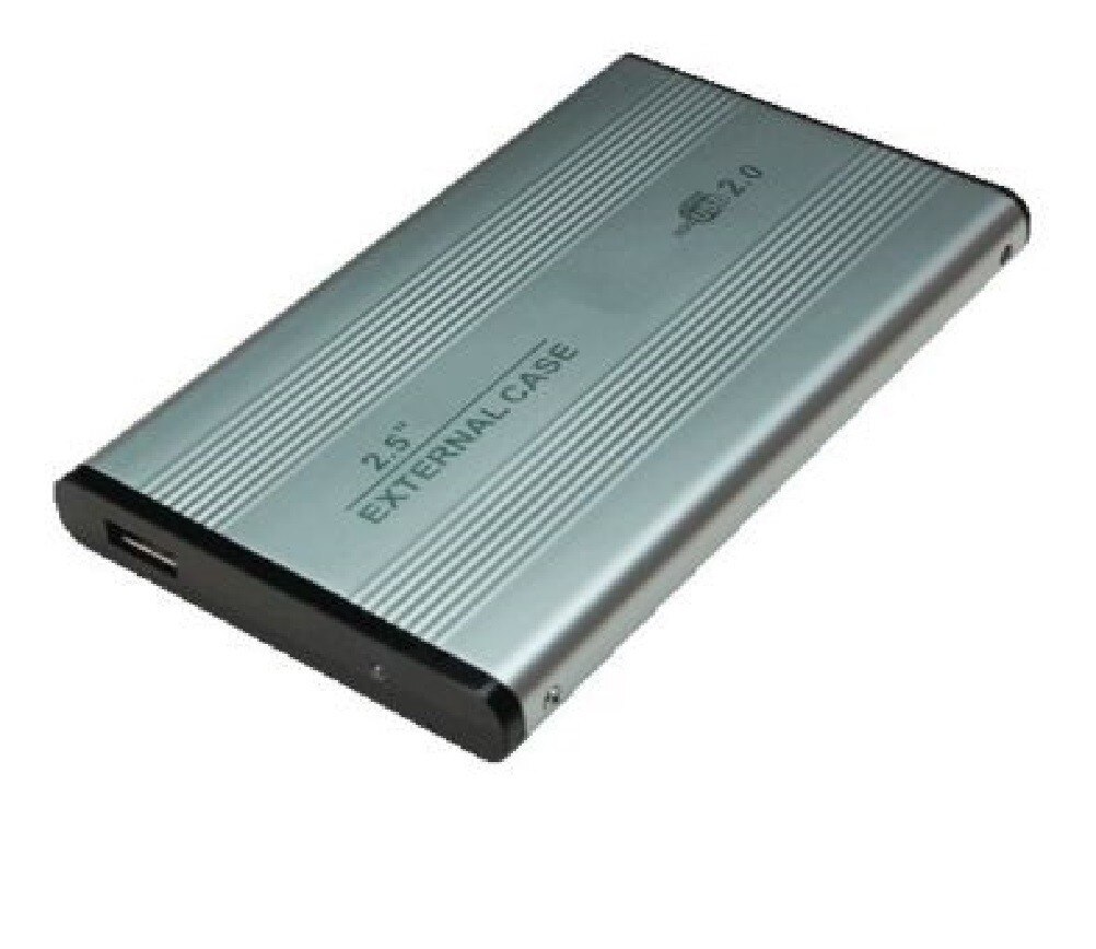 scatola ALLUMINIO duro DISK ESTERNO IDE 2.5 con USB 2.0