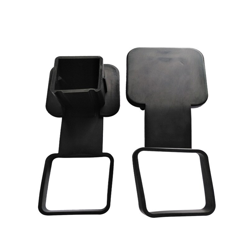 Capa de reboque de borracha universal reboque gancho plug gancho tubo capa de reboque protetor inserção receptores capa acessórios do carro