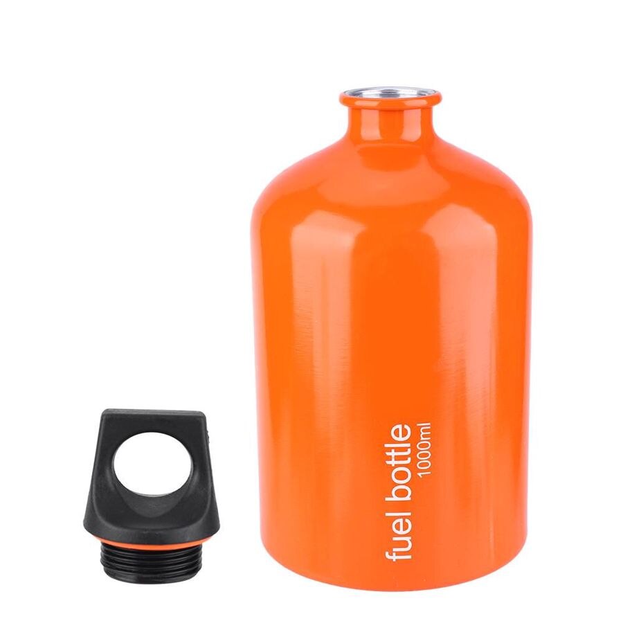 Aluminium bensin bränsleflaska fotogen alkohol dieselolja lagring kan utomhus picknick oljebrännande camping spis 530/750/1000ml: 1000ml