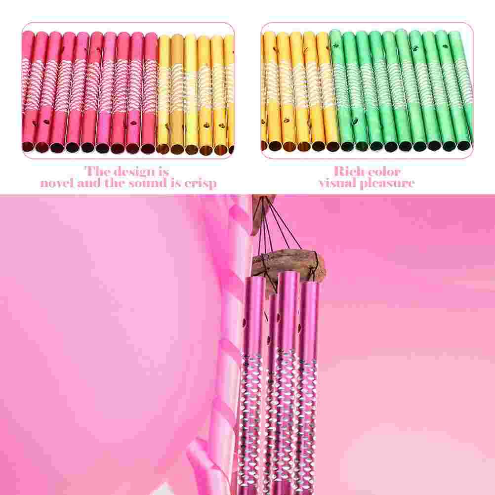 40Pcs DIY Aluminium Pipes Wind Chime Making Materials DIY Wind Chime Pipes for House Children Friends