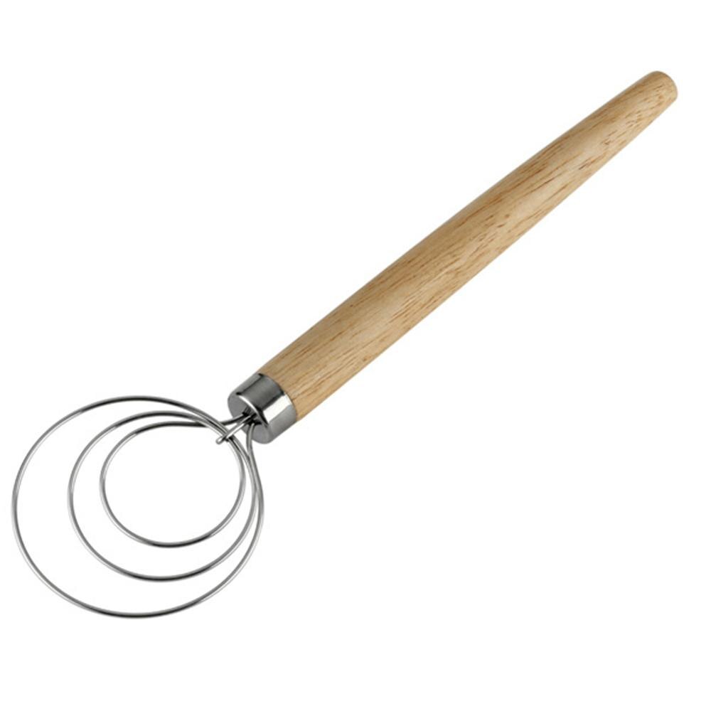 Danish Dough Whisk 9" Stainless Steel Dutch Style bread dough whisk for pastry pizza mixer hook, kitchen accessories