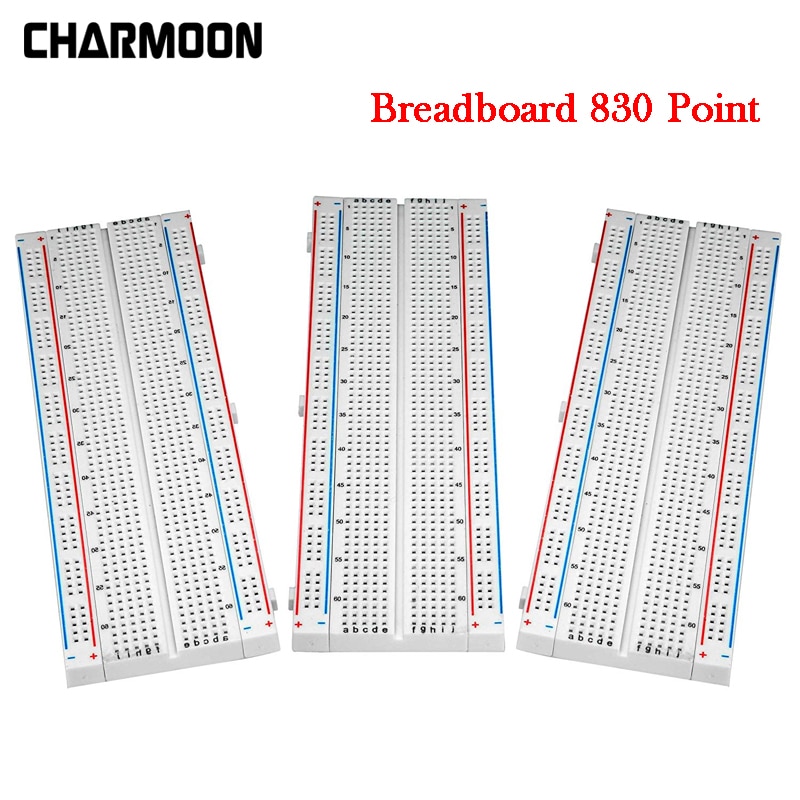 Breadboard 830 Point Solderless PCB Bread Board For DIY KIT Protoboard PCB Board Test Circuit Board For arduino/raspberry pi