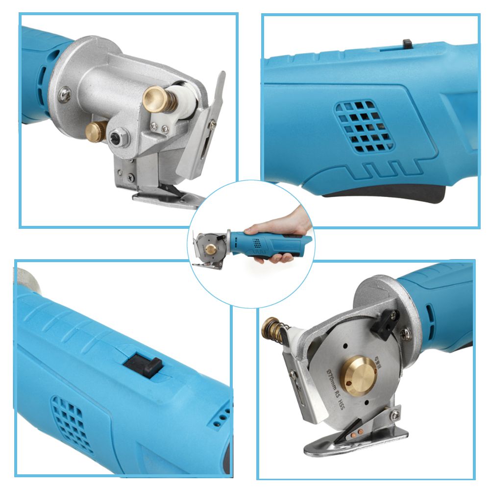 300W 12V Electric Tailoring Scissors 25mm Fabric Cutting Tools Leather Cloth Cutter Machine Blade Cutting Saws for Bosch Battery