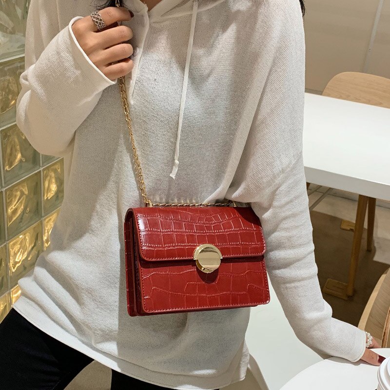 Vrouwen Crossbody Tassen Mode Kleine Vierkante Tas Schouder Messenger Crossbody Bag