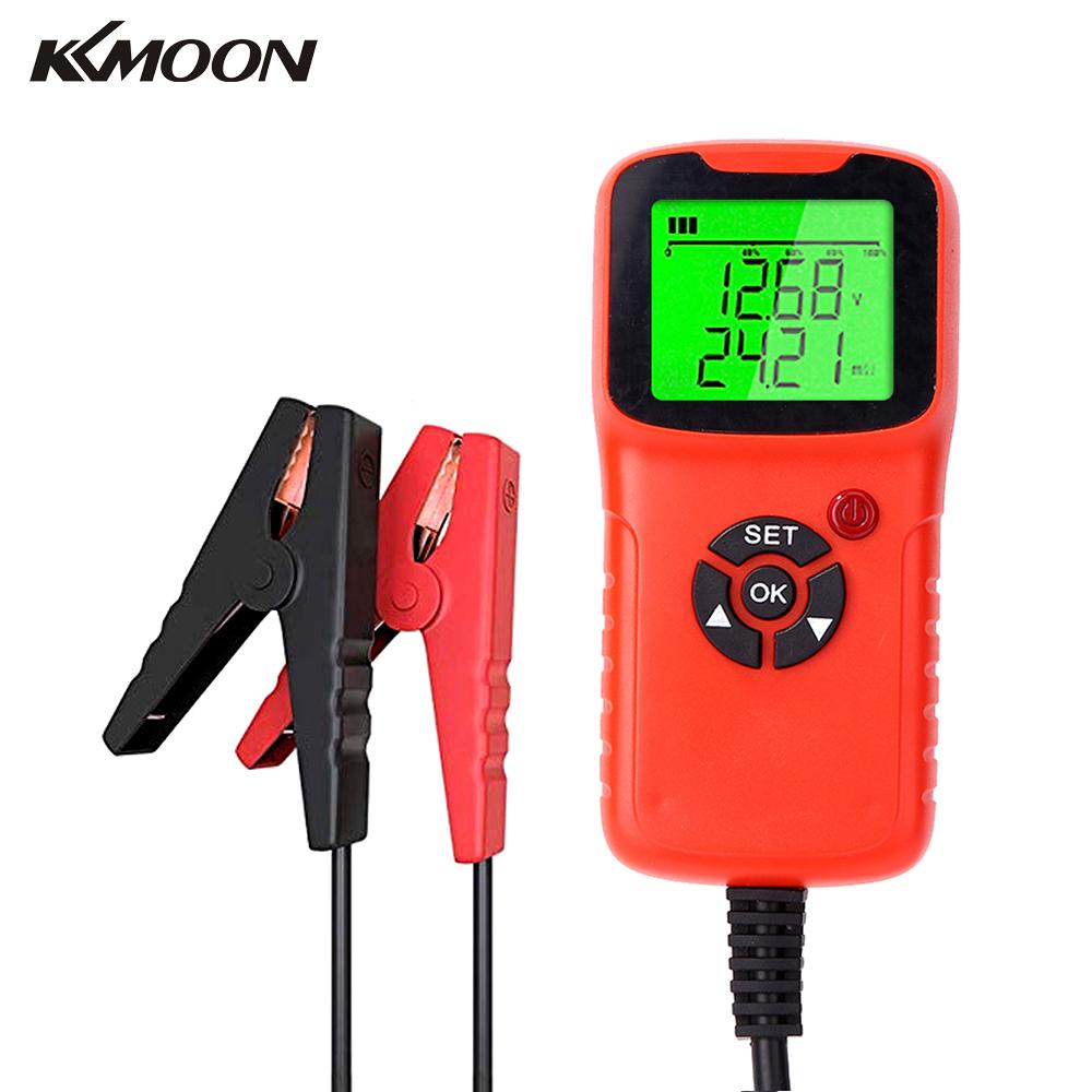 Kkmoon bilbatterilader tester analysator 12v 2000 cca batterispenningstest ladekrets tester