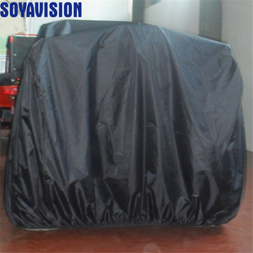 Cubierta de ATV negra impermeable para vehículo de motocicleta de playa, cubierta de Quad Bike a prueba de polvo, accesorios protectores de la caja de la motocicleta