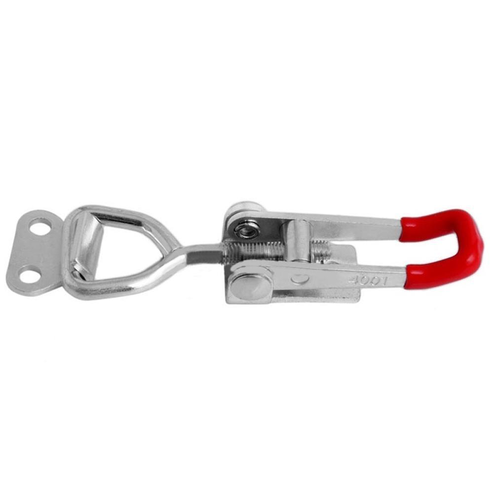 Heavy Duty Toggle Clamp Latch Adjustable Lock Buckle Hinge Toolbox Case Anti-Slip Quick Release Clamp Push Pull Toggle Accessory
