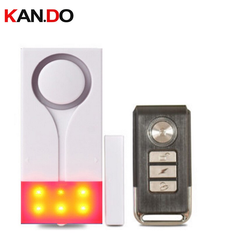 vibration+door sensor alarm dual function beeper shining+siren alarm door security alerter remote control vibration alarm