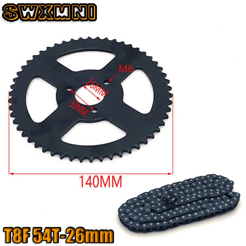 47cc 49cc T8F Chain 136 Links En 38 54 74 Tanden Keten Plaat Tandwiel Voor Mini Moto Atv quad 2 Takt Motor Onderdelen