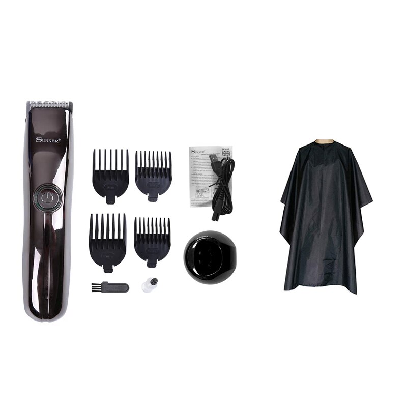 hair clipper rechargeable trimmer lithium battery Titanium alloy blade cutter adjustable comb Fine-tuning 110-240V: 03