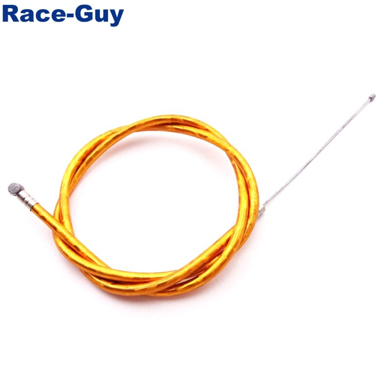 Gold Gas Throttle Cable For 2 Stroke 43cc 47c 49cc Engine Kids ATV Quad Dirt Super Pocket Bike Minimoto