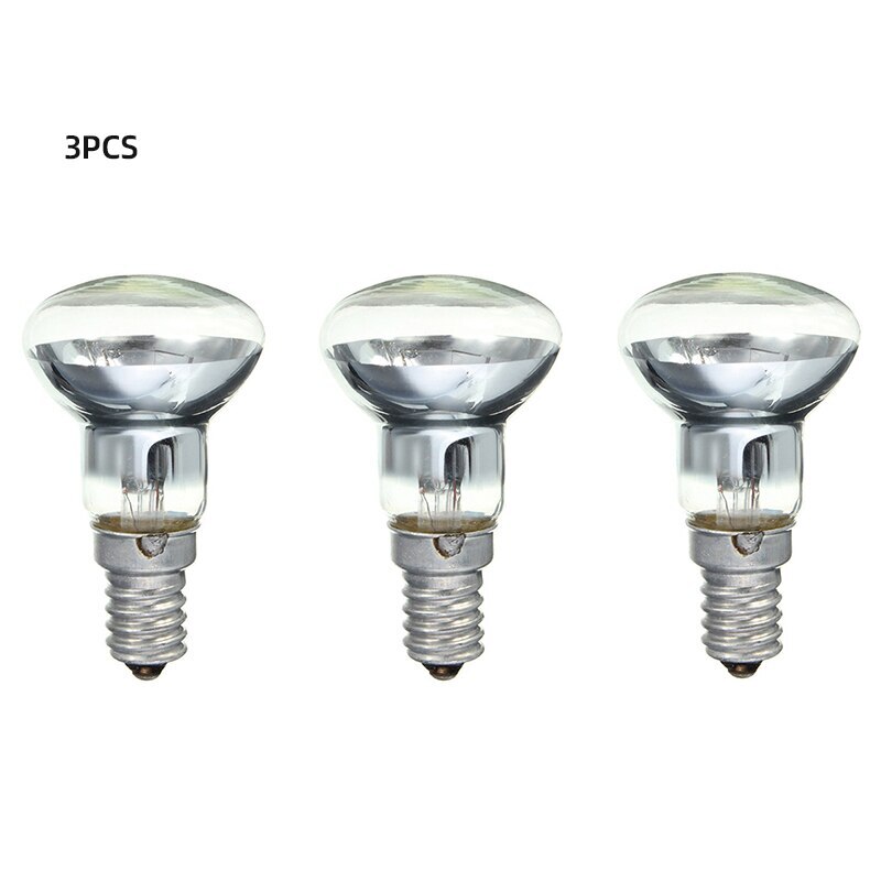 Lámpara de Lava de repuesto E14 R39, foco de 30W, tornillo en bombilla, Reflector claro, bombillas de luz, lámpara de filamento incandescente de Lava: 3PCS
