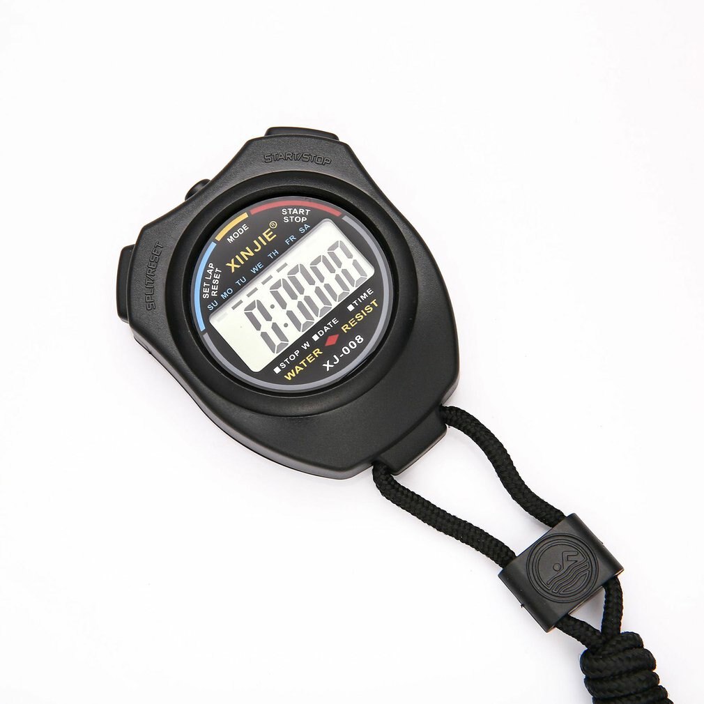 Handheld Digital Stopwatch Sport Running Training Chronograph Timer Support