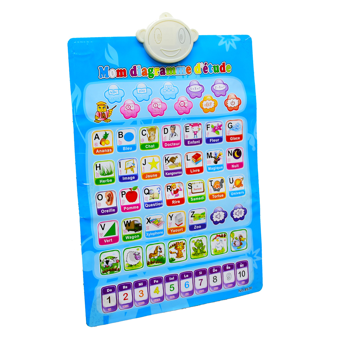 French English Early Childhood Learning Machine Computer Teach Alphabet Education Machine Tablet Poster Chart Toy for Kid
