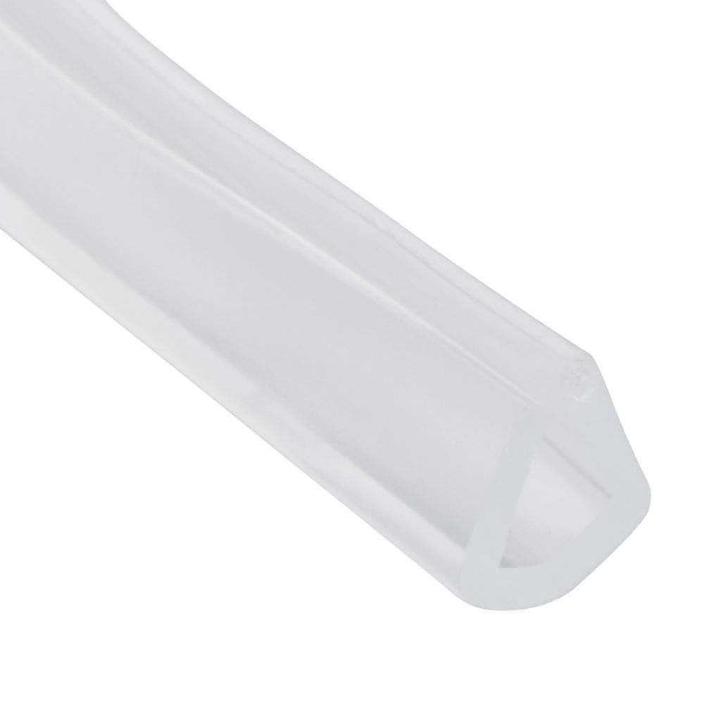 2 Meter U-Kanaal Rubberen Rand Afdichtstrip Douche Deur Glas Afdichting Tape Rand Guard Tochtstrip Meerdere Maat