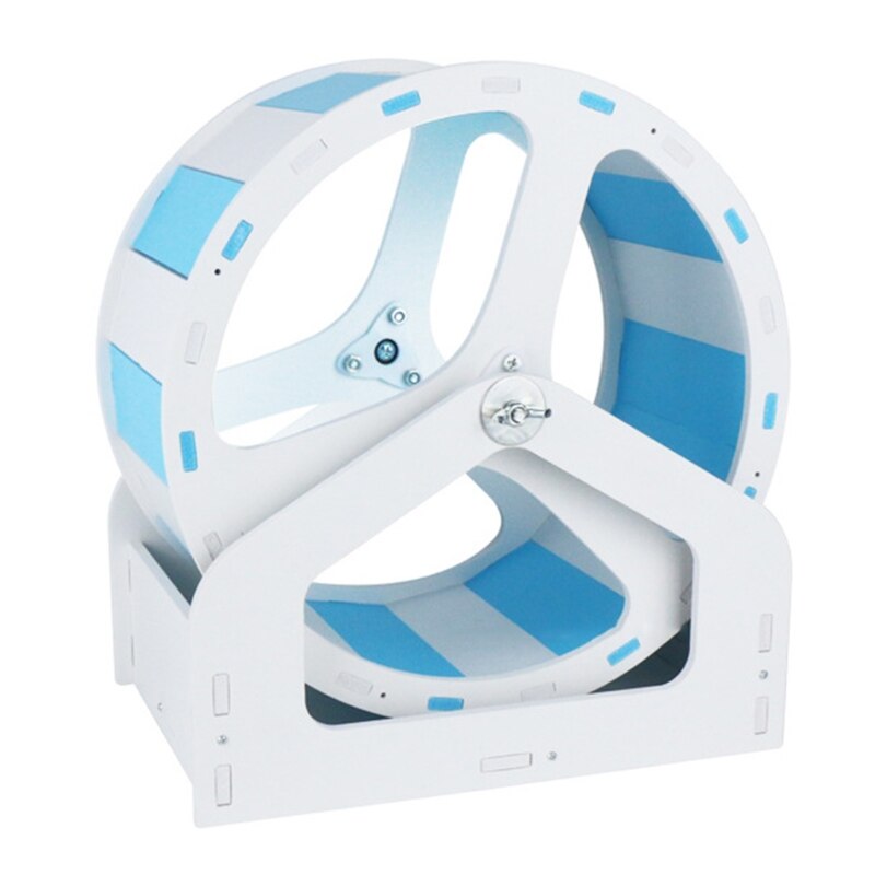 Hamster Running Exercise Wheel Silent Runner Toy with Adjustable Stand Spinner: BW