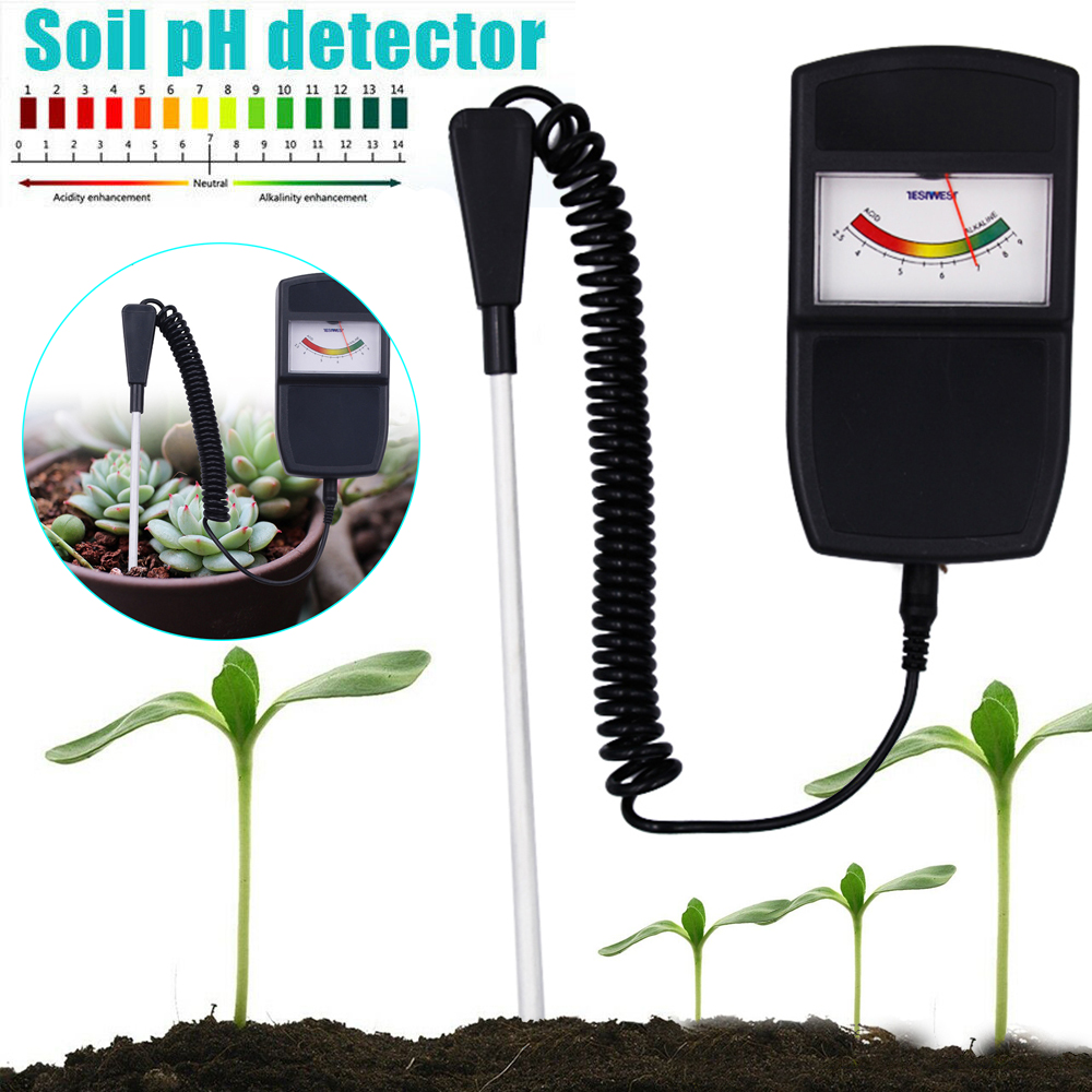 Bodemtester, ph-tester, sensor, ph-meetinstrument, wijzermonitor, wijzertype, zuur-alkalimeter voor tuin  d30