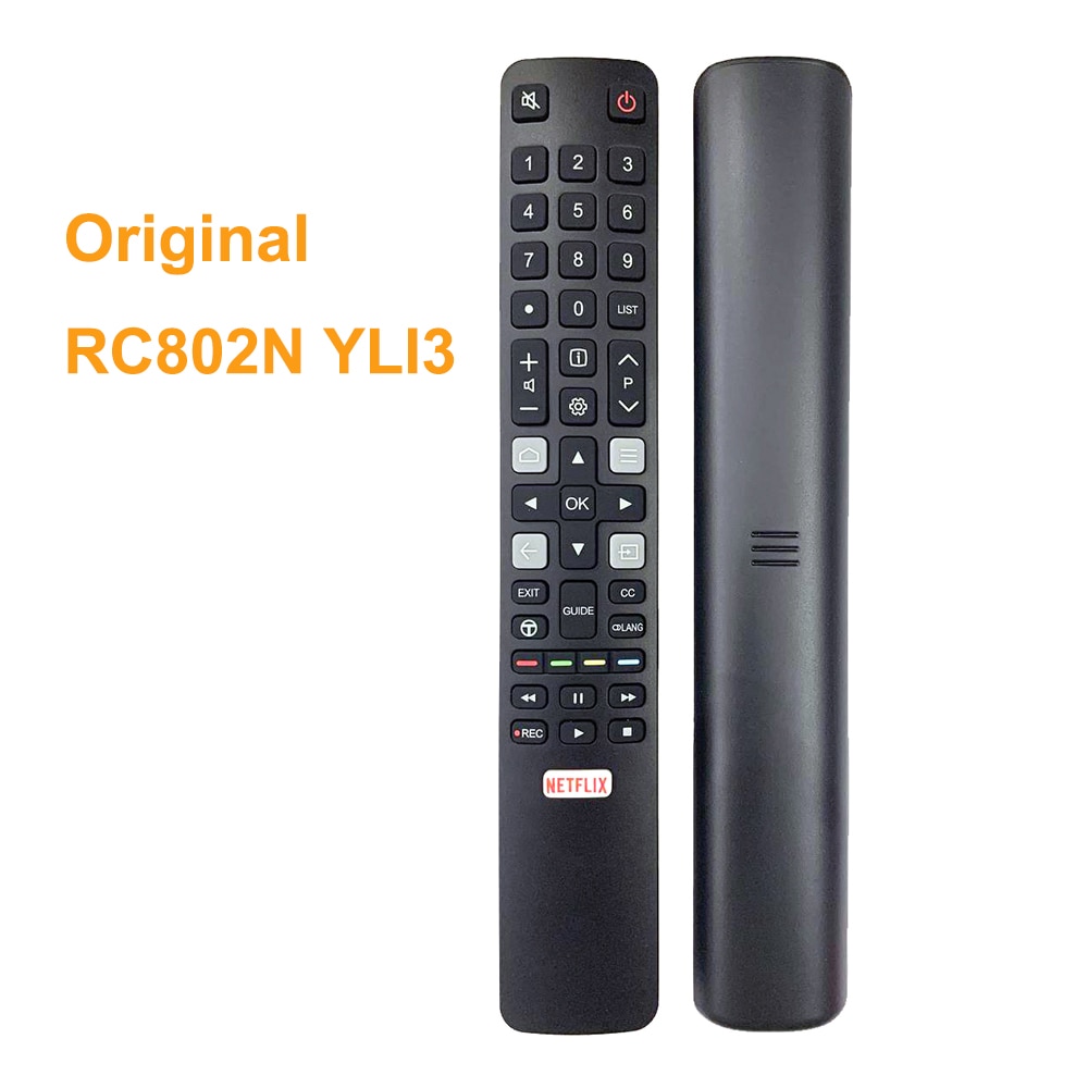 Original RC802N YLI3 / YLI8 For TCL LCD Smart TV Remote Control 06-IRPT45-ERC802N 65C815