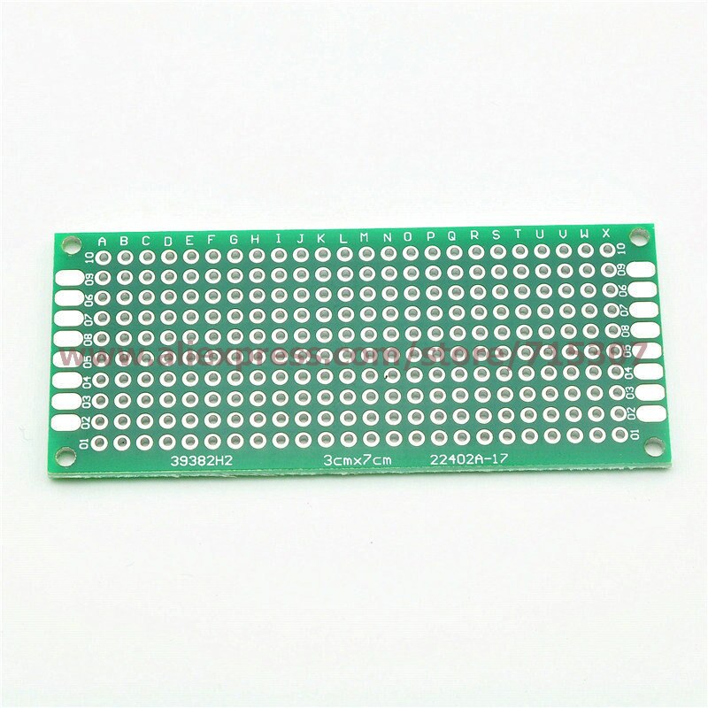 PHISCALE 5 stks 3*7/3x7 cm double side prototype pcb universal board glasvezel (FR4) dikte 1.6mm