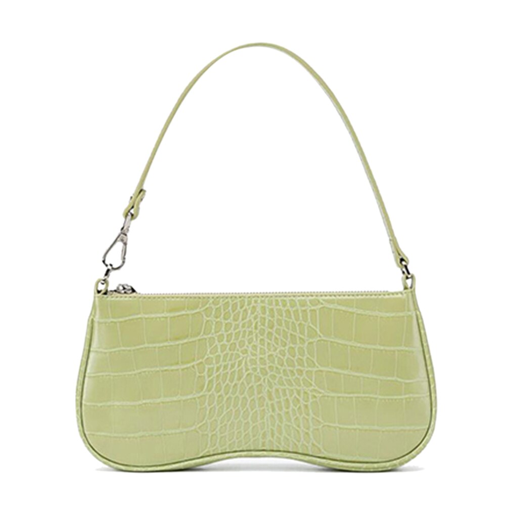 Moda jacaré padrão bolsa totes senhora do escritório ocasional pequeno ombro underarm bolsa senhora menina sacos de embreagem com zíper portátil: Default Title