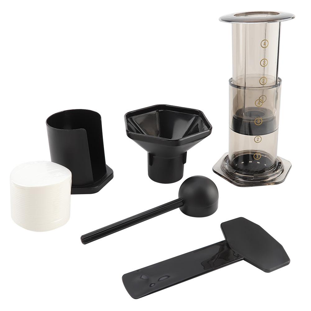 Espresso kaffekande maskine kit mini kværn med filter papir høj