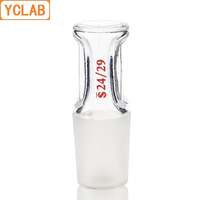 YCLAB Glass Stopper Hollow 14/23 19/26 24/29 29/32 34/35 40/38 Standard Ground Mouth Laboratory Chemistry Equipment