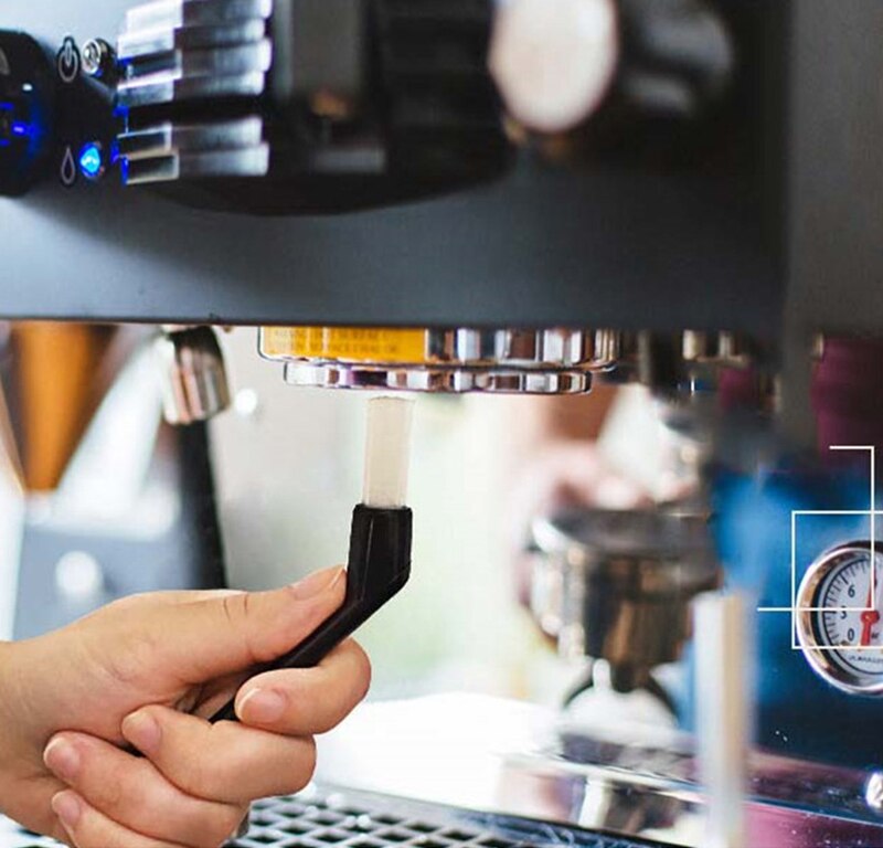 2 Stuks Koffie Machine Borstel Huishoudelijke Stofverwijdering Borstel Plastic Handvat Schoonmaken Tool Elleboog Koffie Vuil Reinigingsborstel