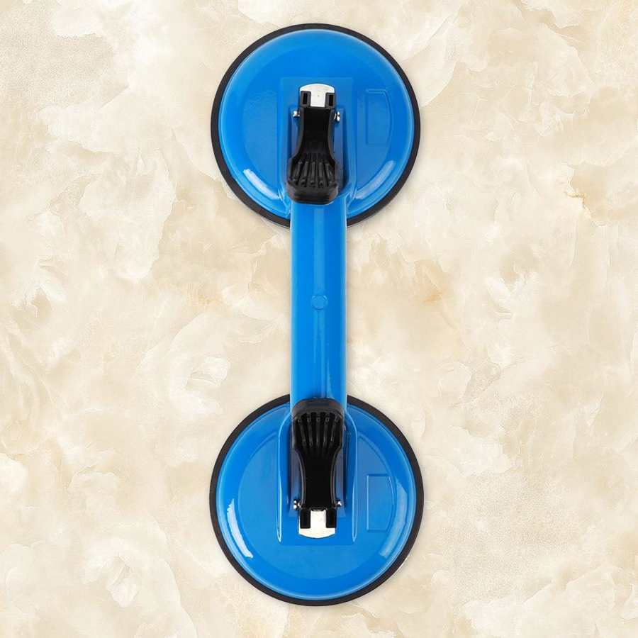 Glass Suction Cup Repairing Tool Aluminum Alloy + Rubber Blue 2 Claw for Glass / Wood Board Glass Suction Tool