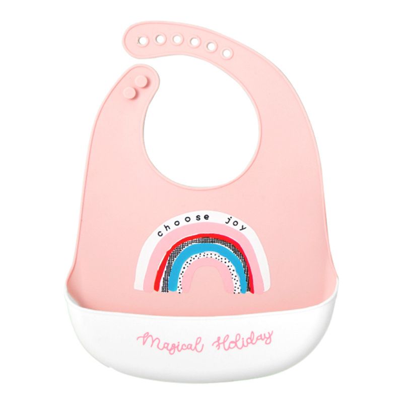 Peuter Baby Feeding Slabbetjes Baby Waterdicht Voedsel Catcher Pocket Zachte Siliconen Feed Speeksel Handdoek: 5
