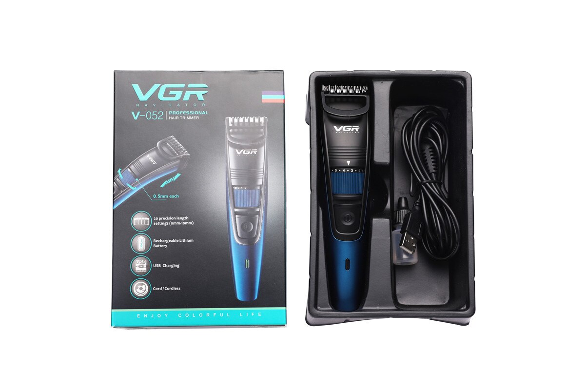 Professionele Waterdichte Elektrische Tondeuse Scheerapparaat Usb Oplaadbare Baard Trimmer Scheerapparaat Hair Trimmer Verstelbare Limiet Kam
