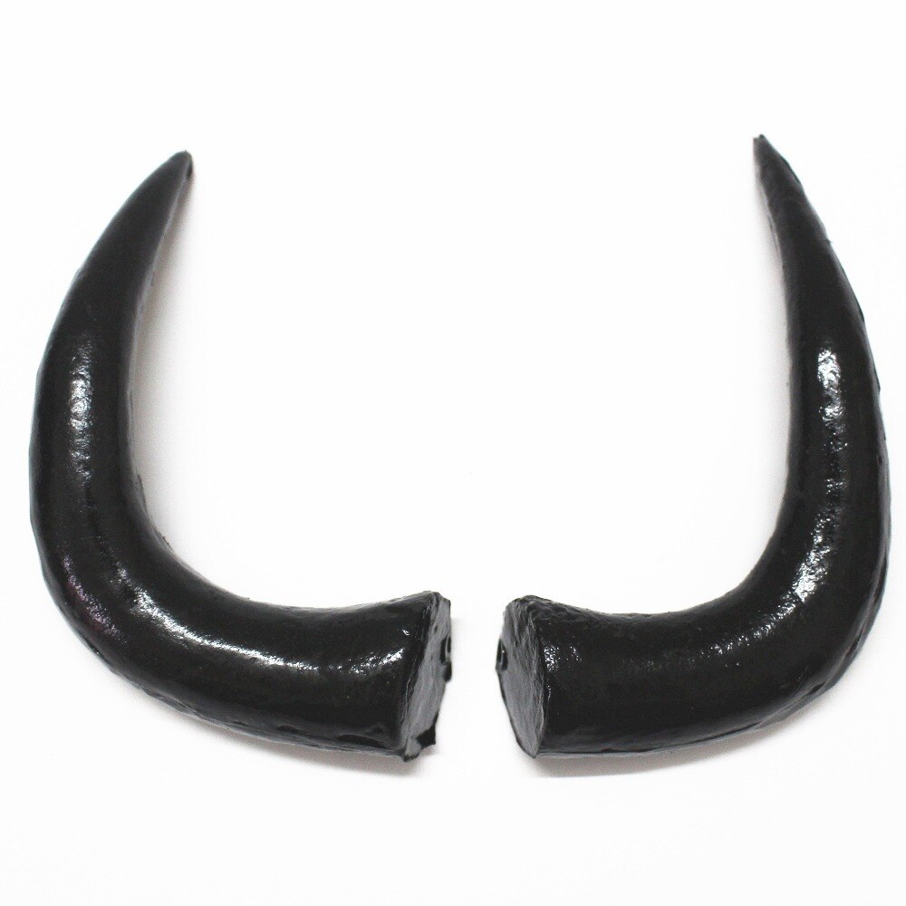 Bandeau de corne de taureau en plastique | Bricolage, corne de boeuf artificiel noir, accessoires de bricolage, accessoire d'halloween, matériel de bricolage