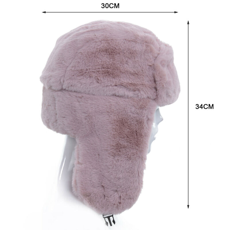 Le donne Russe di Spessore Soffice Pelliccia DEL FAUX fascia Cappello di Inverno Dello Scaldino dell'orecchio Sci Esterno Inverno Caldo Caldo di Cappelli invernali e con pelliccia