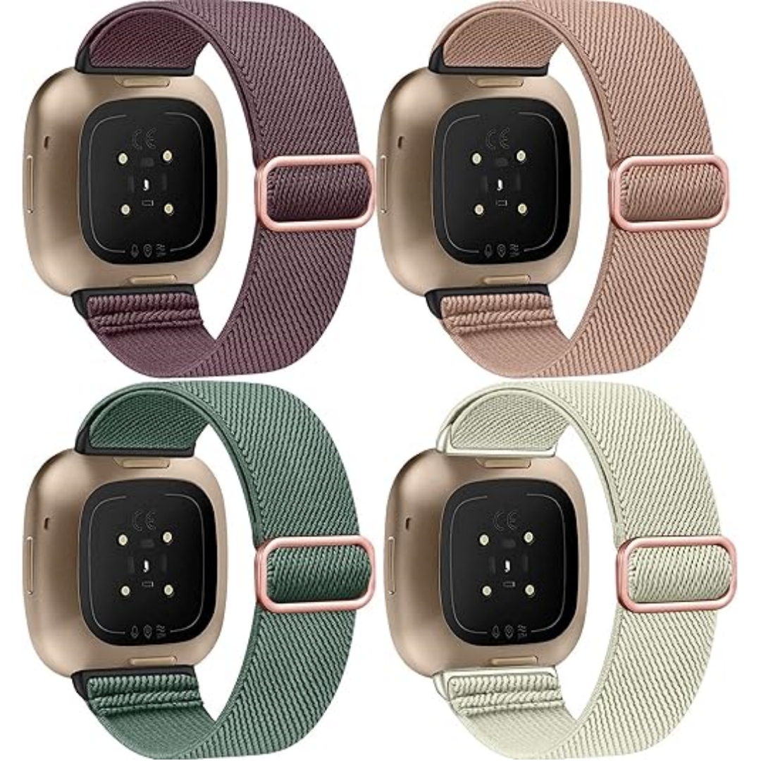 Paski fitbit versa 3/4 i sens /2 – elastyczne paski sportowe, męskie/damskie: Zielony